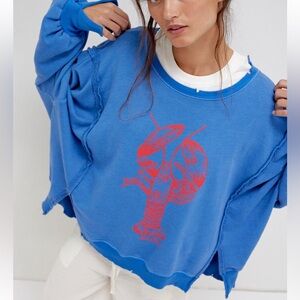 FREE PEOPLE WE THE FREE GRAPHIC CAMDEN LOBSTER 🦞 COMBO NWOT - NO LABEL sz S, M